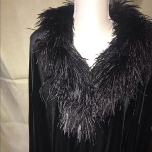Black Velvet Swing Jacket